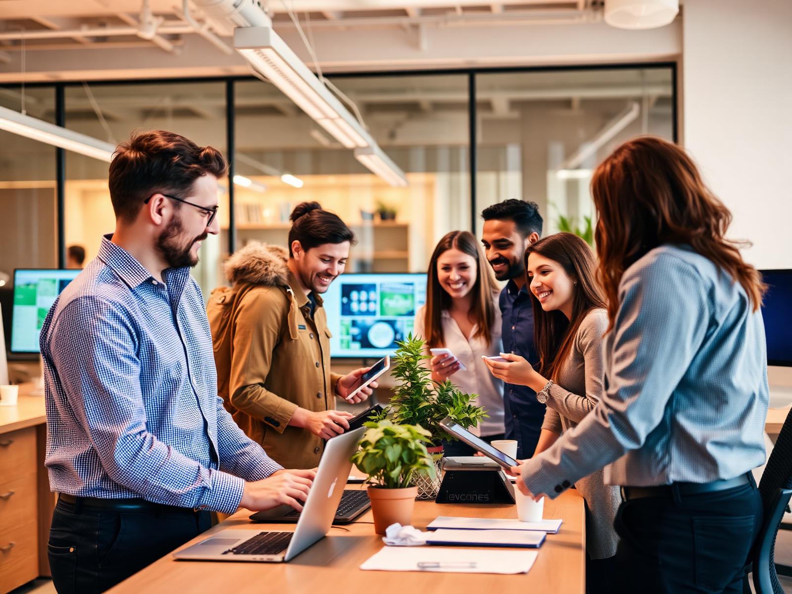 Team collaborating on nutrition technology
